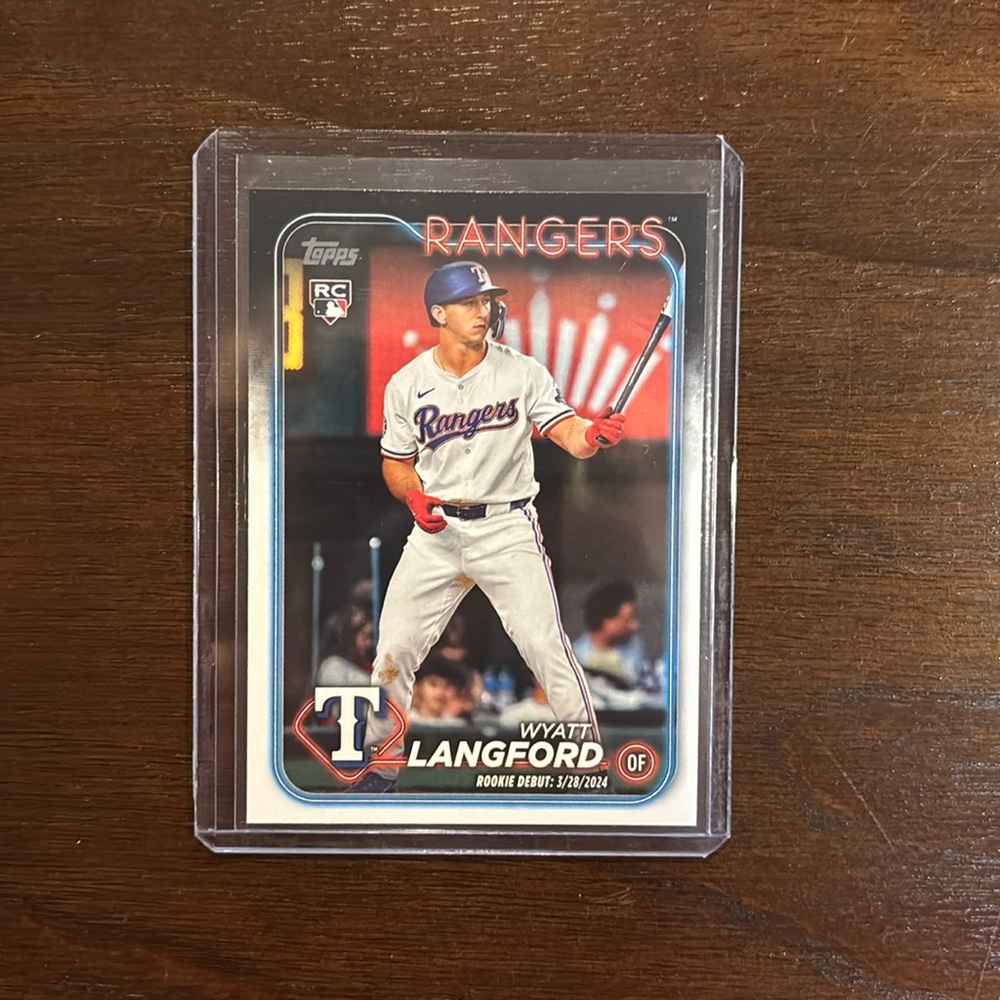 Wyatt Langford Topps Update Series Rookie Card #US341